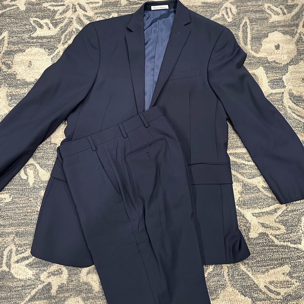 Men’s Murano Slim Fit 2pc Suit, Navy, 38R